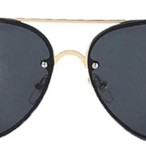 Neiman Marcus Women's Buzzed Bee Charm 60mm Aviator Sunglasses - Picture 4 of 4